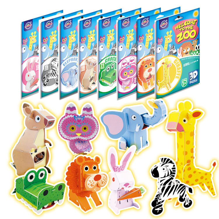 3D Animal Paper Puzzles