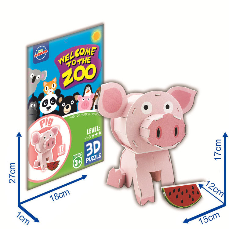 3D Animal Paper Puzzles