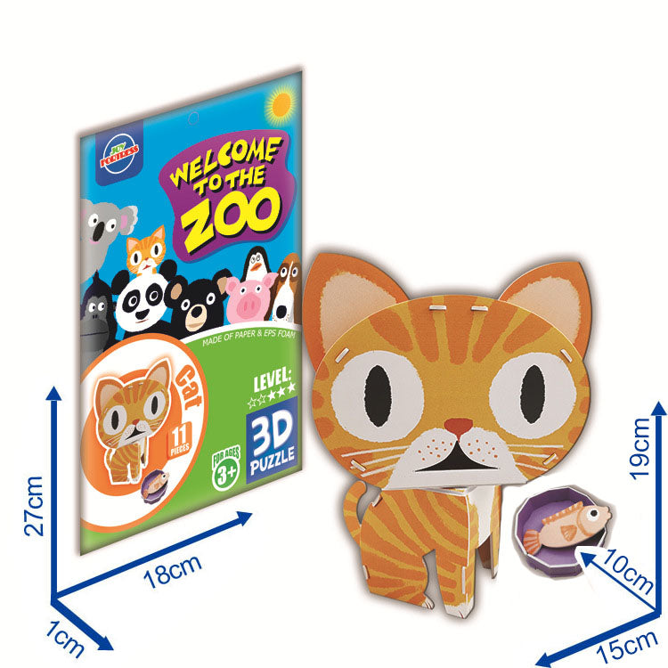 3D Animal Paper Puzzles