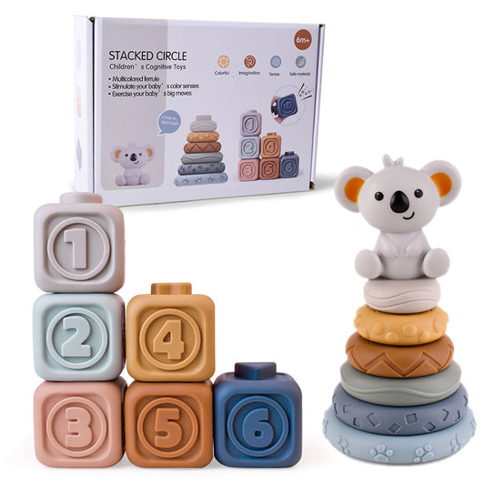 Koala Soft Building Block Stacking Ring set