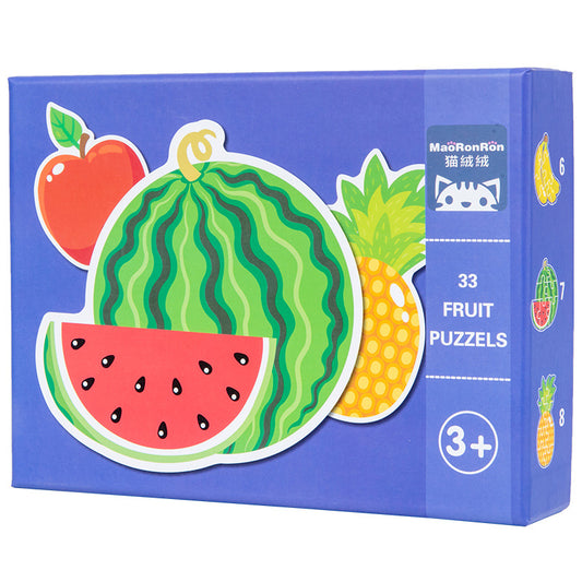 33 PCS Ladder Jigsaw Puzzles - Fruits