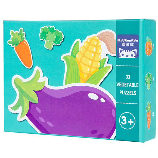 33 PCS Ladder Jigsaw Puzzles - Vegetable