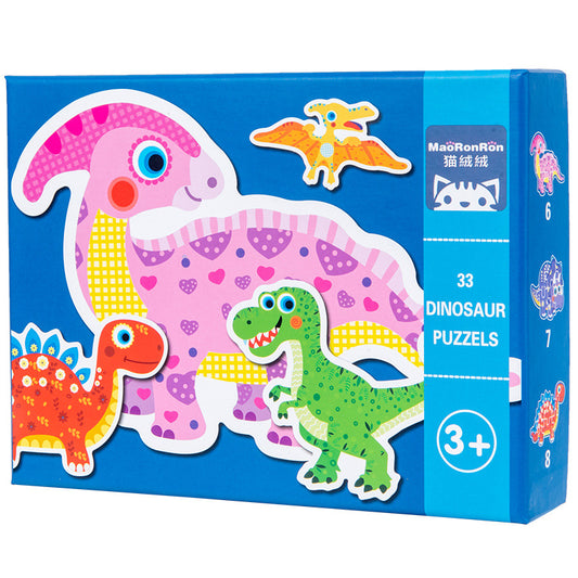 33 PCS Ladder Jigsaw Puzzles - Dinosaur