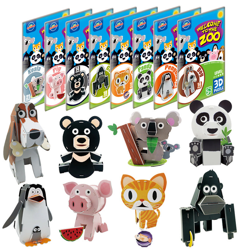 3D Animal Paper Puzzles