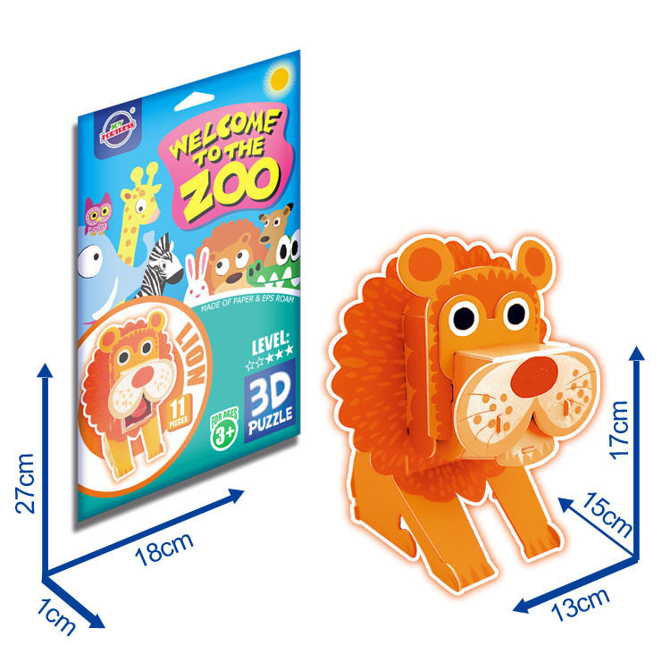 3D Animal Paper Puzzles
