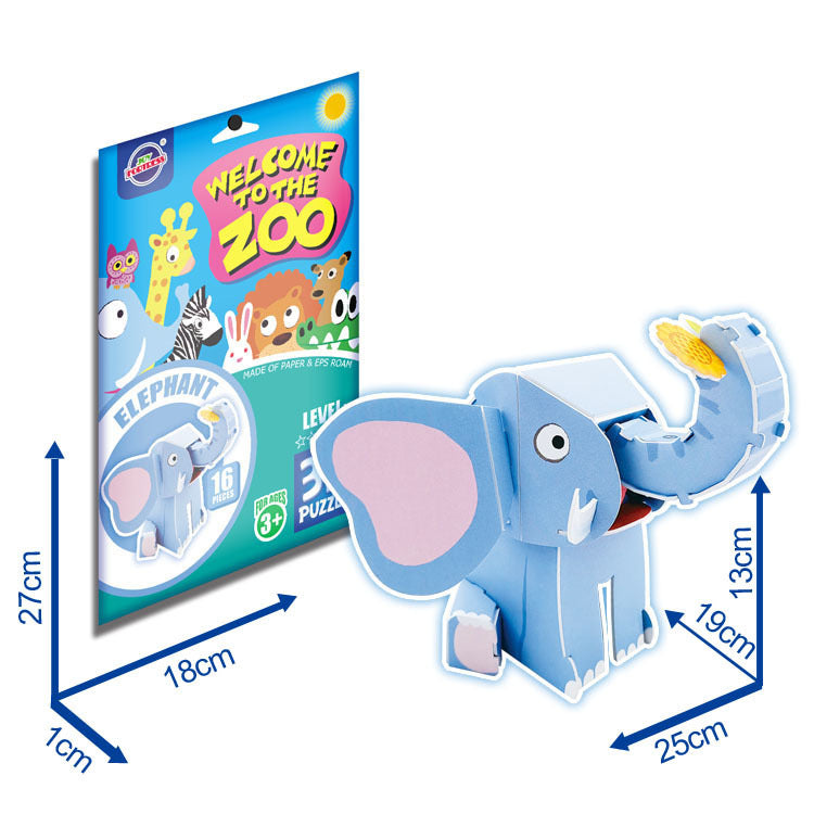 3D Animal Paper Puzzles