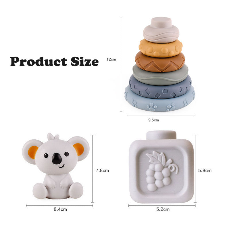 Koala Soft Building Block Stacking Ring set