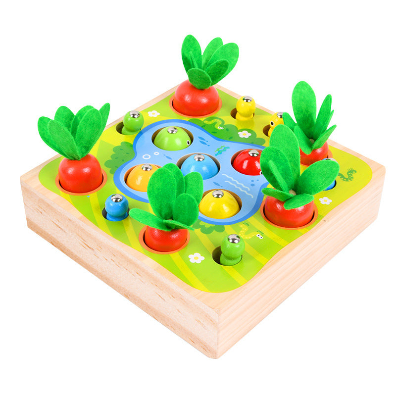 Wooden magnet fishing Set
