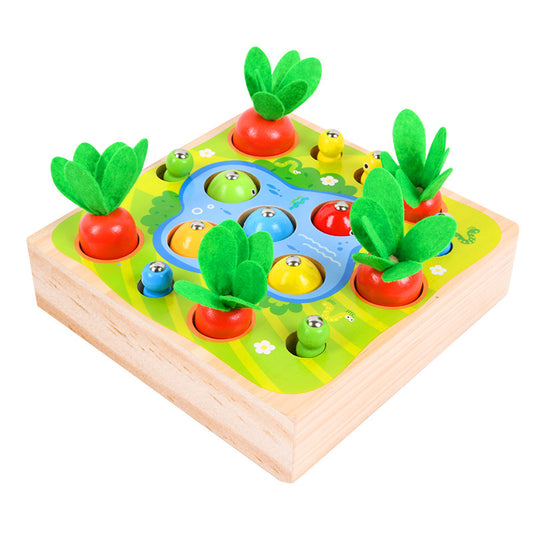 Wooden magnet fishing Set