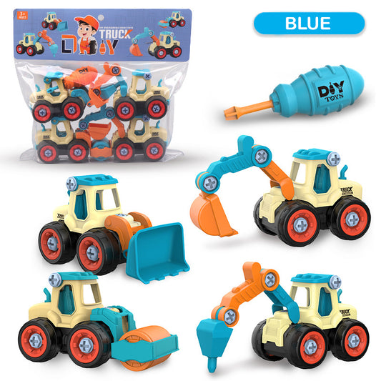 Assemble Engineering Truck - Blue