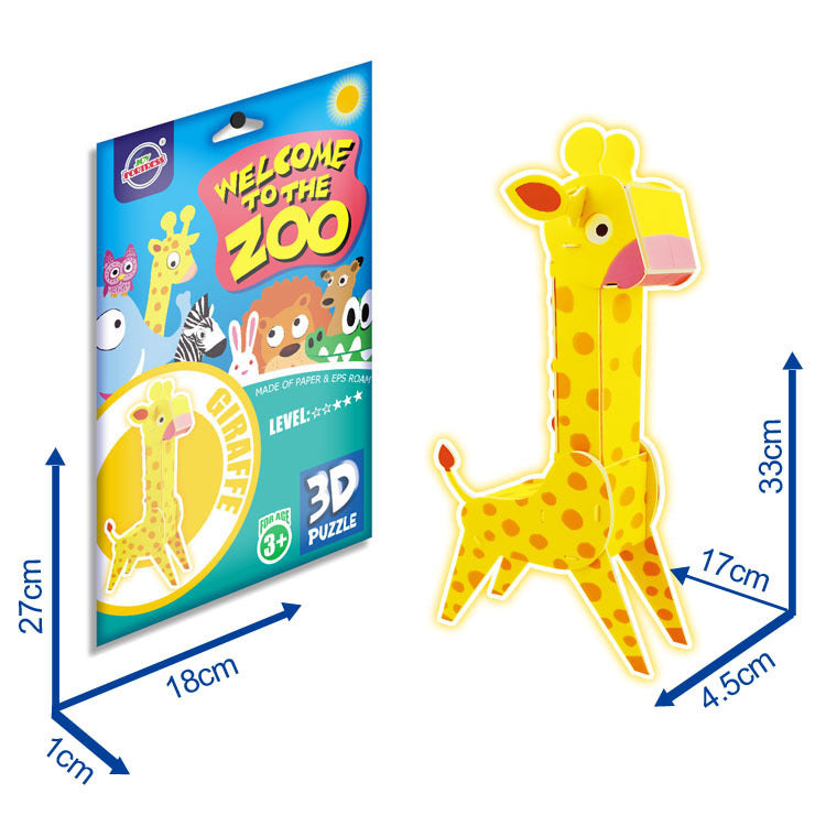 3D Animal Paper Puzzles