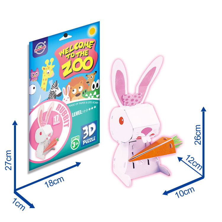 3D Animal Paper Puzzles