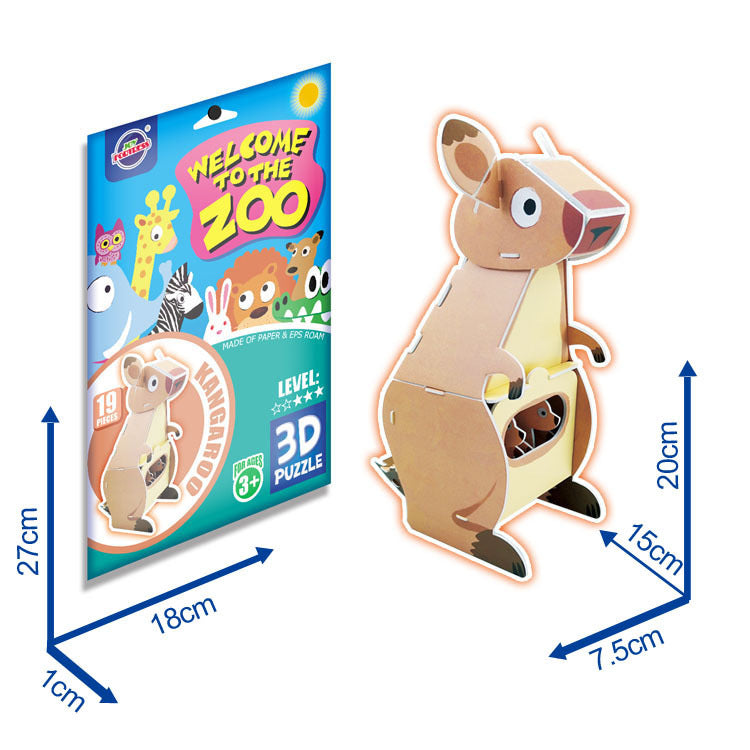 3D Animal Paper Puzzles