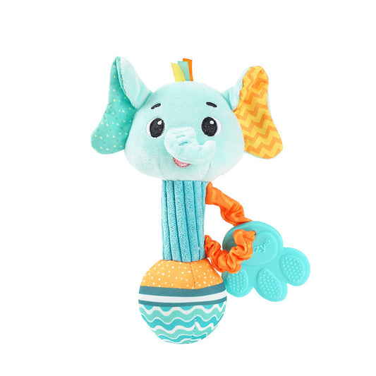 Soft Animal Hand Grip Shaker Toy - Elephant