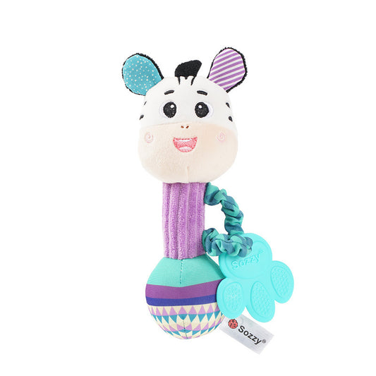 Soft Animal Hand Grip Shaker Toy - Zebra