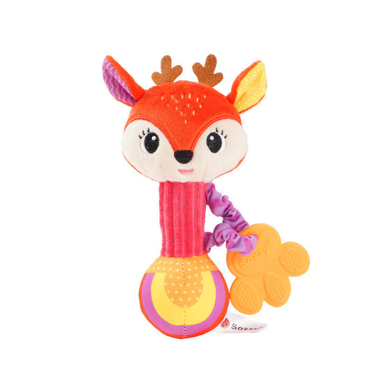 Soft Animal Hand Grip Shaker Toy - Deer