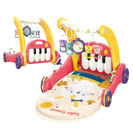 2 in 1 baby piano gymnastic rack - Red