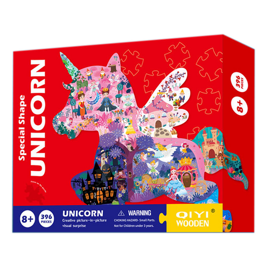 Animal-shaped ladder puzzle - Unicorn 396 Pieces