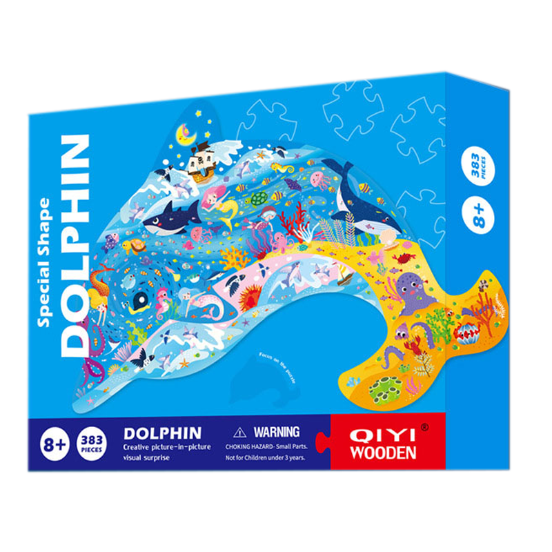 Animal-shaped ladder puzzle - Dolphin 383 Pieces