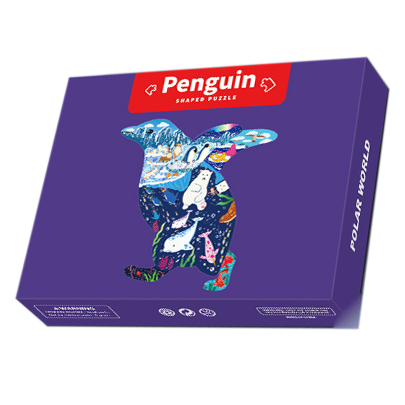 Animal-shaped ladder puzzle - Penguin 100 Pieces