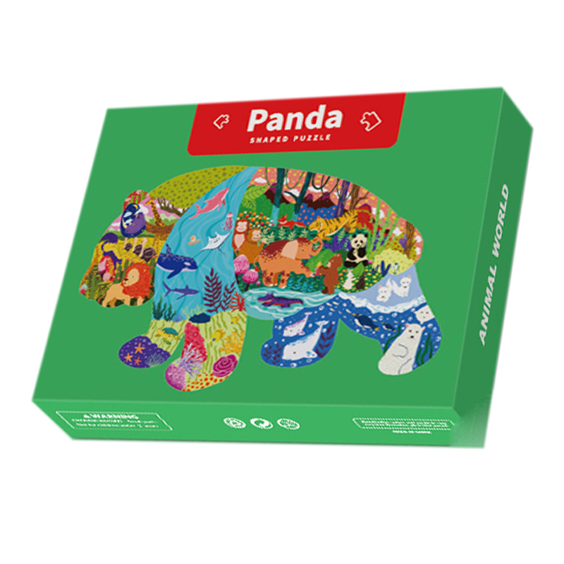 Animal-shaped ladder puzzle - Panda 180 Pieces