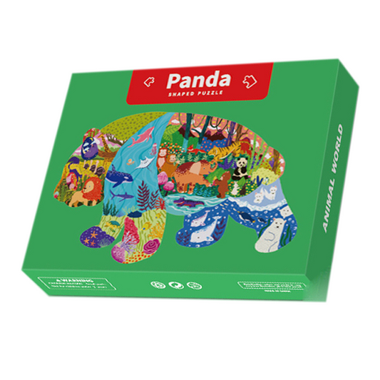 Animal-shaped ladder puzzle - Panda 180 Pieces