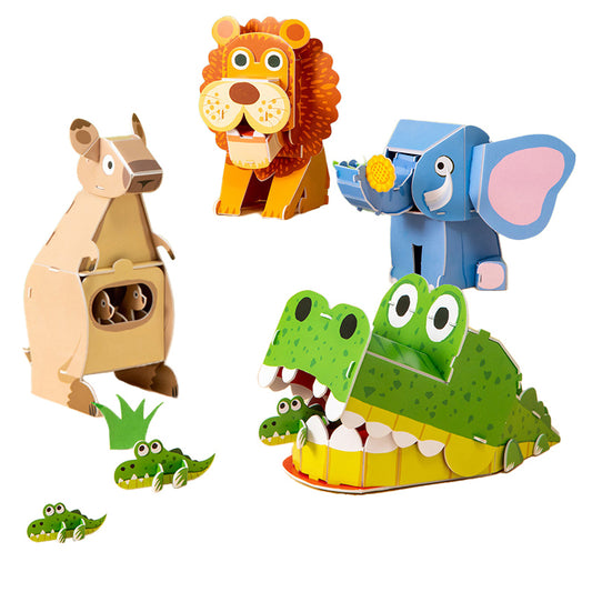3D Animal Paper Puzzles