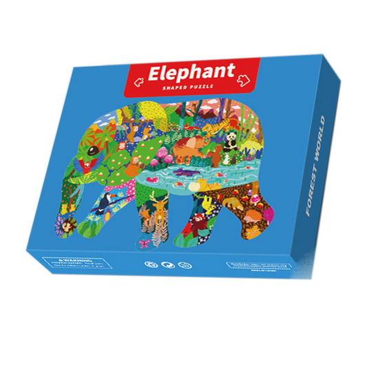 Animal-shaped ladder puzzle - Elephant 200 Pieces