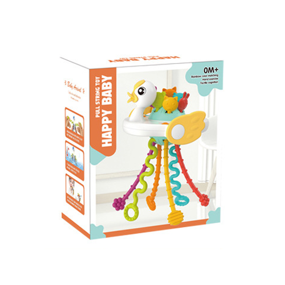 Baby Montessori Pull String Sensory Toy - Duck